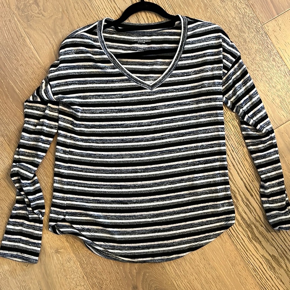 Stripe long sleeve top
